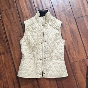 Barbour Women's Cream Quilted Vest